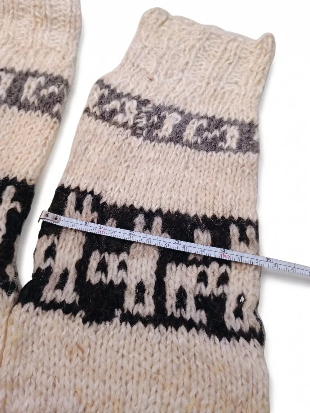 Long Socks, Warmers, Alpaca Wool, Handwoven Andean Style, Winter